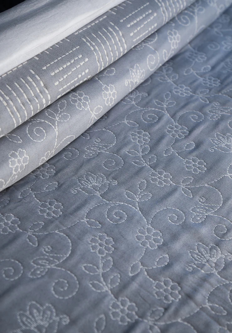 NIRAA Earthloom Elara Flora Bedspread Set