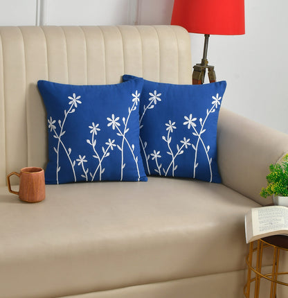 Decorative Embroidery Cushion Cover in 16×16 inches for Couch, Chair, Sofa, Bedroom, Living Room