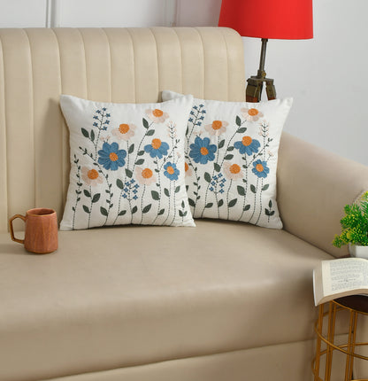 Decorative Embroidery Cushion Cover in 16×16 inches for Couch, Chair, Sofa, Bedroom, Living Room