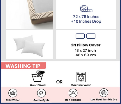 Meadows Buttercream 100% pure cotton bedsheet set with pillow covers – NIRAA Urbanspace