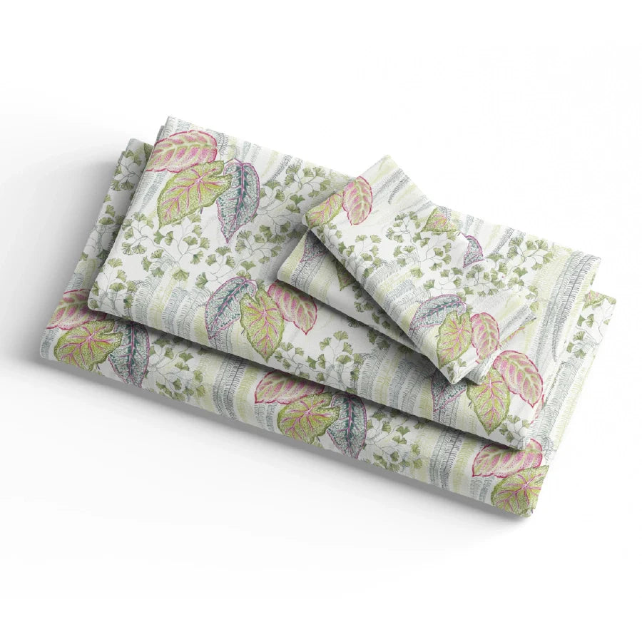 100% premium Cotton Floral patterned bedding set in 300 TC