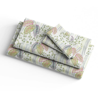 100% premium Cotton Floral patterned bedding set in 300 TC