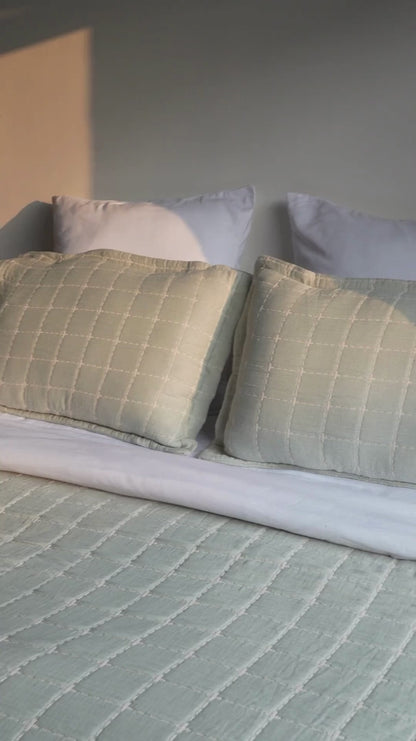NIRAA Earthloom Tessera Bedspread